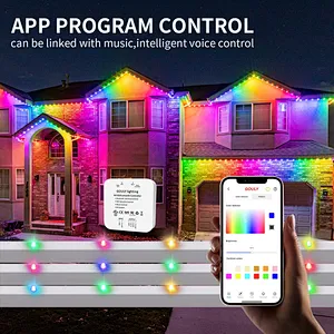 IP68 Outdoor Waterproof Eave Light RGBW Smart Chasing LED Permanent Pixel Light